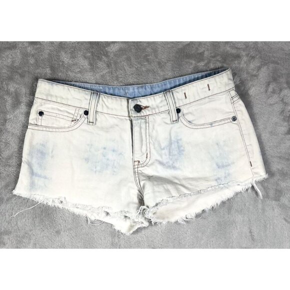 Ralph Lauren Denim & Supply Mid-Rise Distressed Mini Cutoff Shorts – 28-EUC - Picture 1 of 12